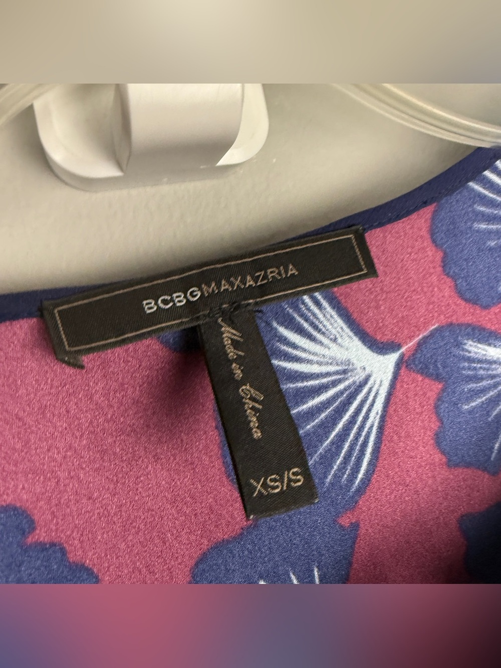 BCBG MaxAzria Floral Print High Low Kimono Long Dress - Picture 5 of 7